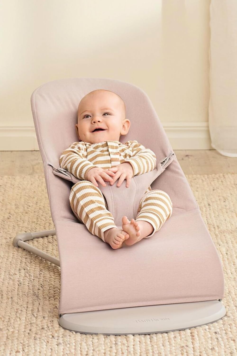 BabyBjörn Babywippe Bliss, Gewebt Melange, Hellrosa Gewebt Melange Hellrosa, Gewebt Melange Hellrosa