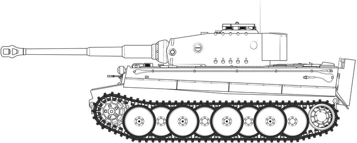 Airfix 1/35 Tiger-1, mittlere Version