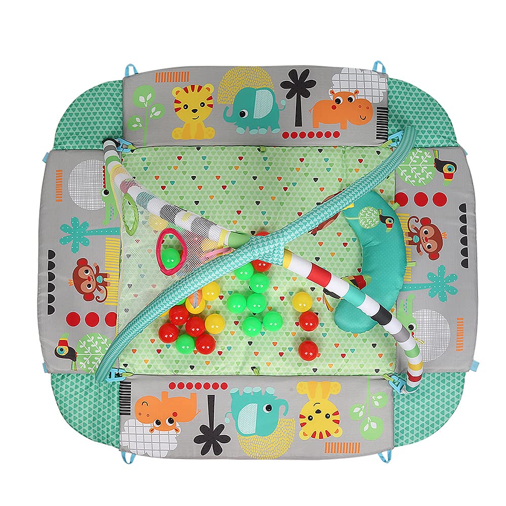 5-in-1 Erlebnisdecke & Bällebad mit Bällen - Totally Tropical, Spieldecke mit Spielbogen, 20+ Minute