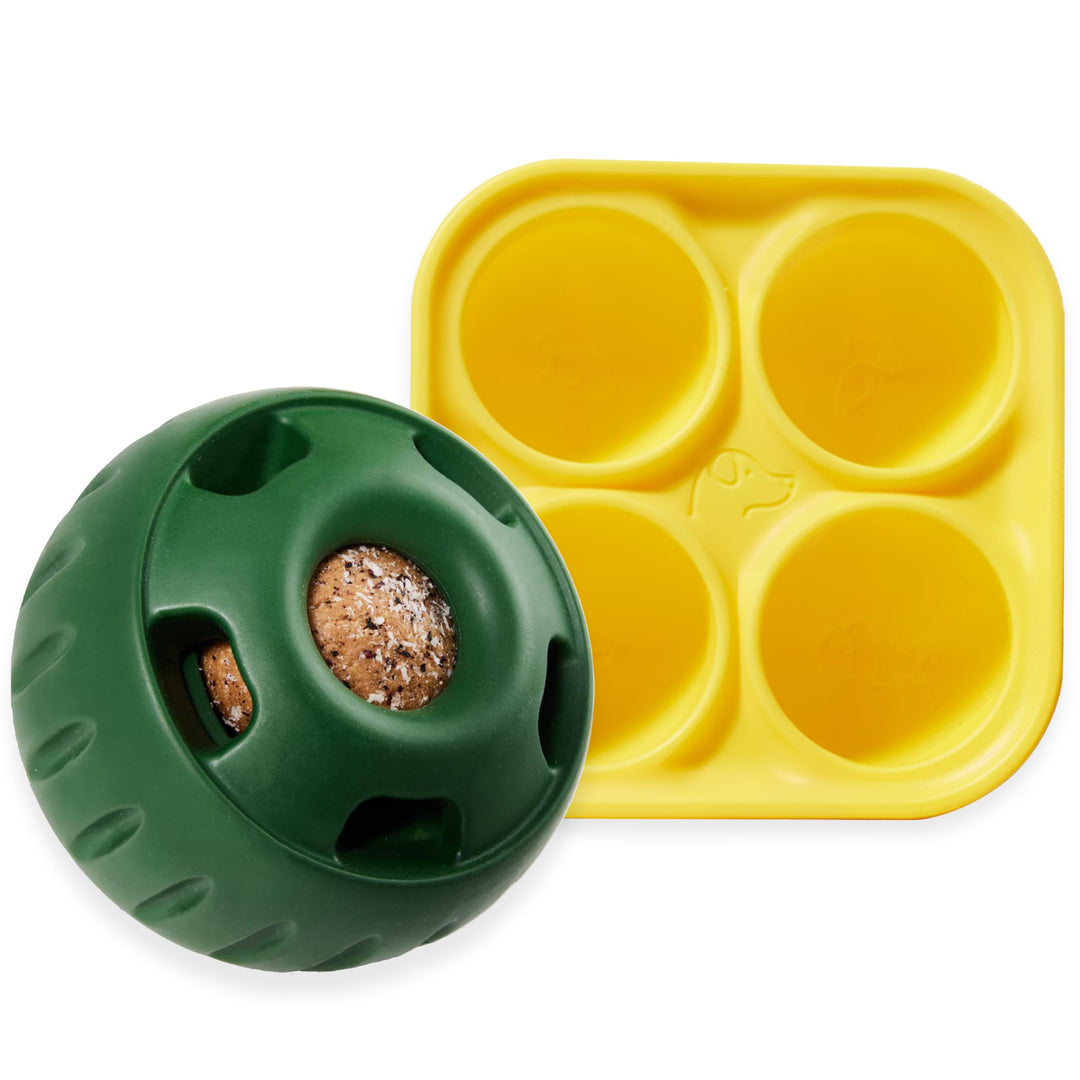 WOOF Pupsicle and Treat Tray - Langlebiges interaktives Hundespielzeug gegen Langeweile und Silikonf