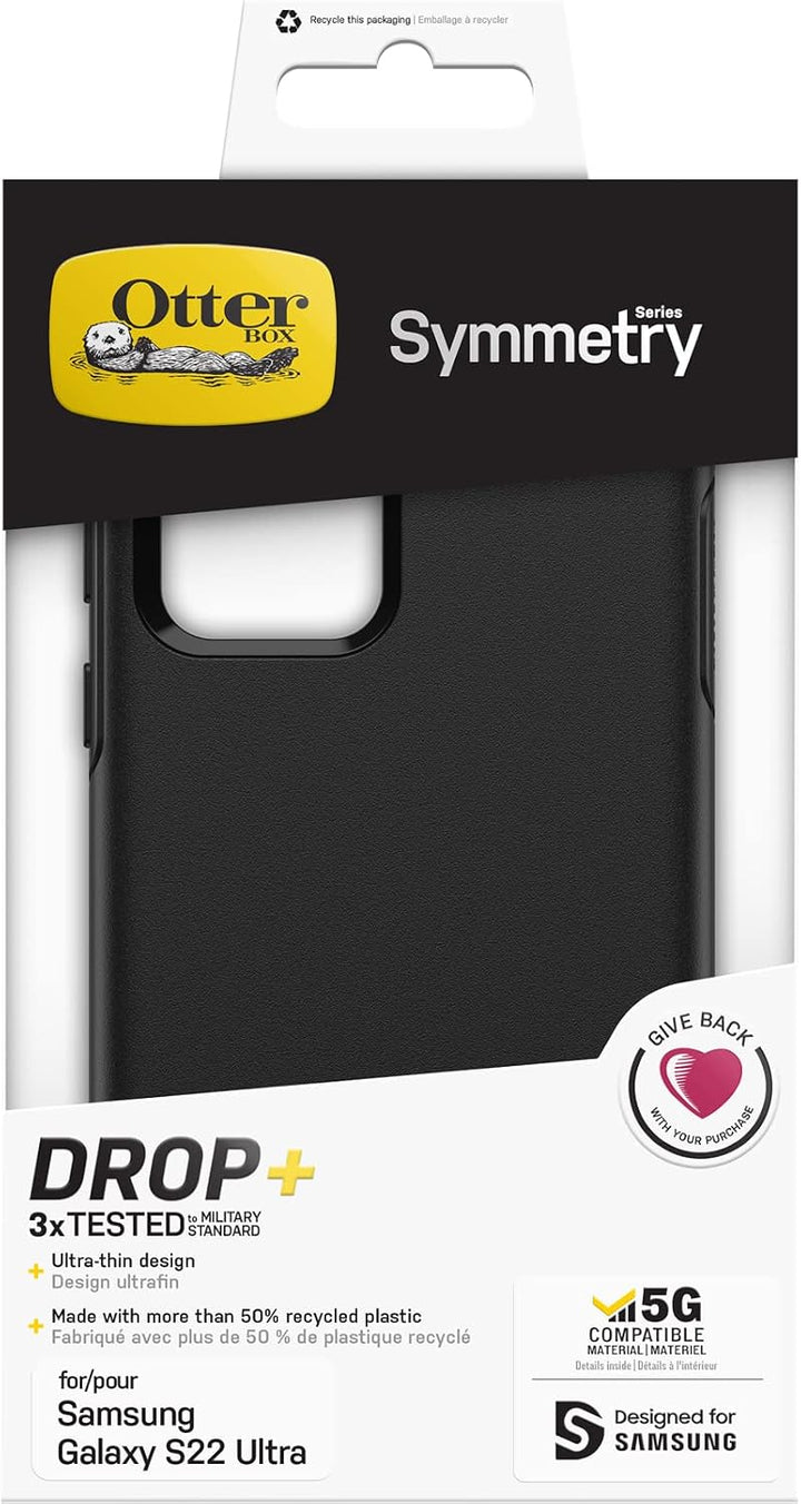 OtterBox Symmetry Hülle für Samsung Galaxy S22 Ultra, sturzsicher, schützende dünne Hülle, 3X getest