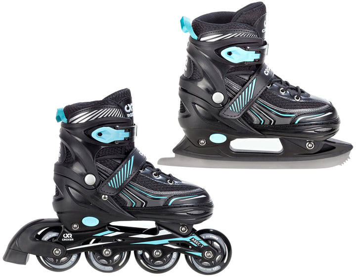 2in1 Croxer Inlineskates/Schlittschuhe Optima verstellbar