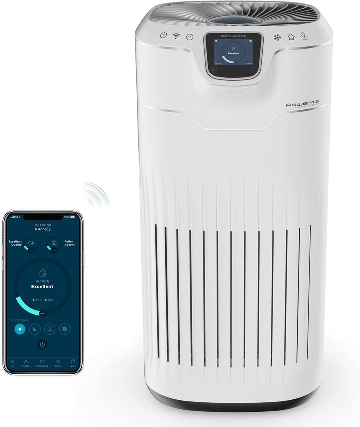 Rowenta PU8080 Pure Home Luftreiniger | 4 Filterebenen | Filterung von bis zu 100% der Allergene | S
