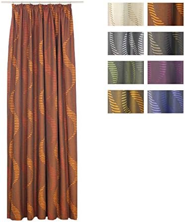 Wirth Fertigschal Lupara mit Kräuselband, Polyester, Braun, 245 x 132 cm Braun 245 x 132 cm, Braun 2