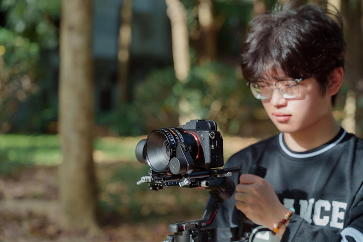 TTArtisan 35 mm CINE T2.1 Dual Bokeh Metallgehäuse Objektiv für Leica L Mount – Schwarz Schwarz CINE