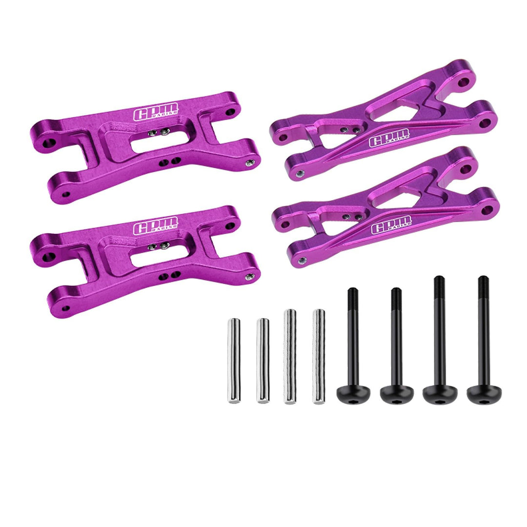 GPM Aluminium 7075 Alloy Front & Rear Lower Arms Aluminium Combo Set for LOSI 1/24 Micro-B 2WD Buggy