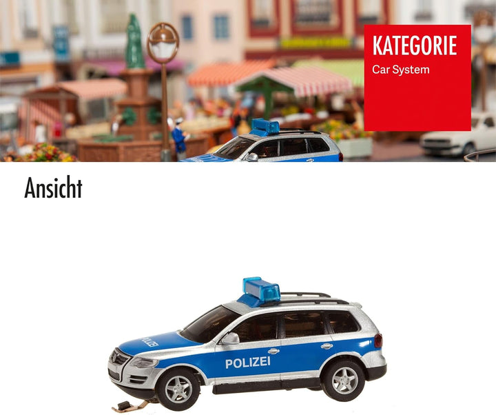 FALLER 161543 - VW Touareg "Polizei" mit Blinkelektronik (Wiking), Blau