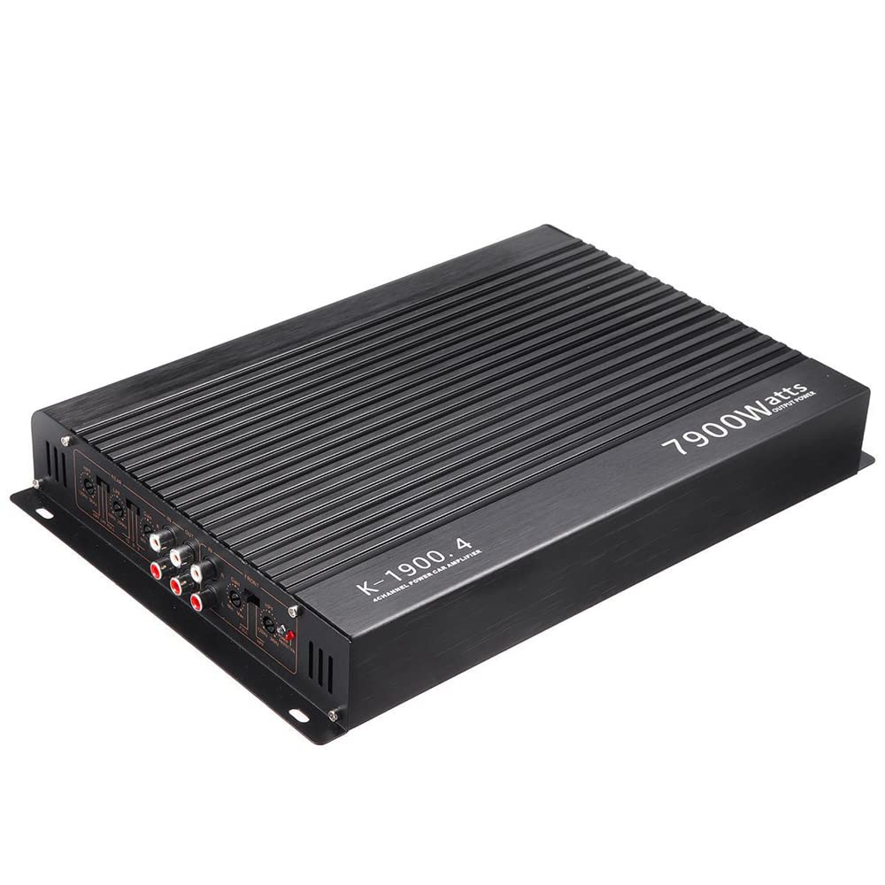Shkalacar 4-Kanal Audio Leistungsverstärker, 7900 W Hochleistungsverstärker mit mehreren Kühllöchern
