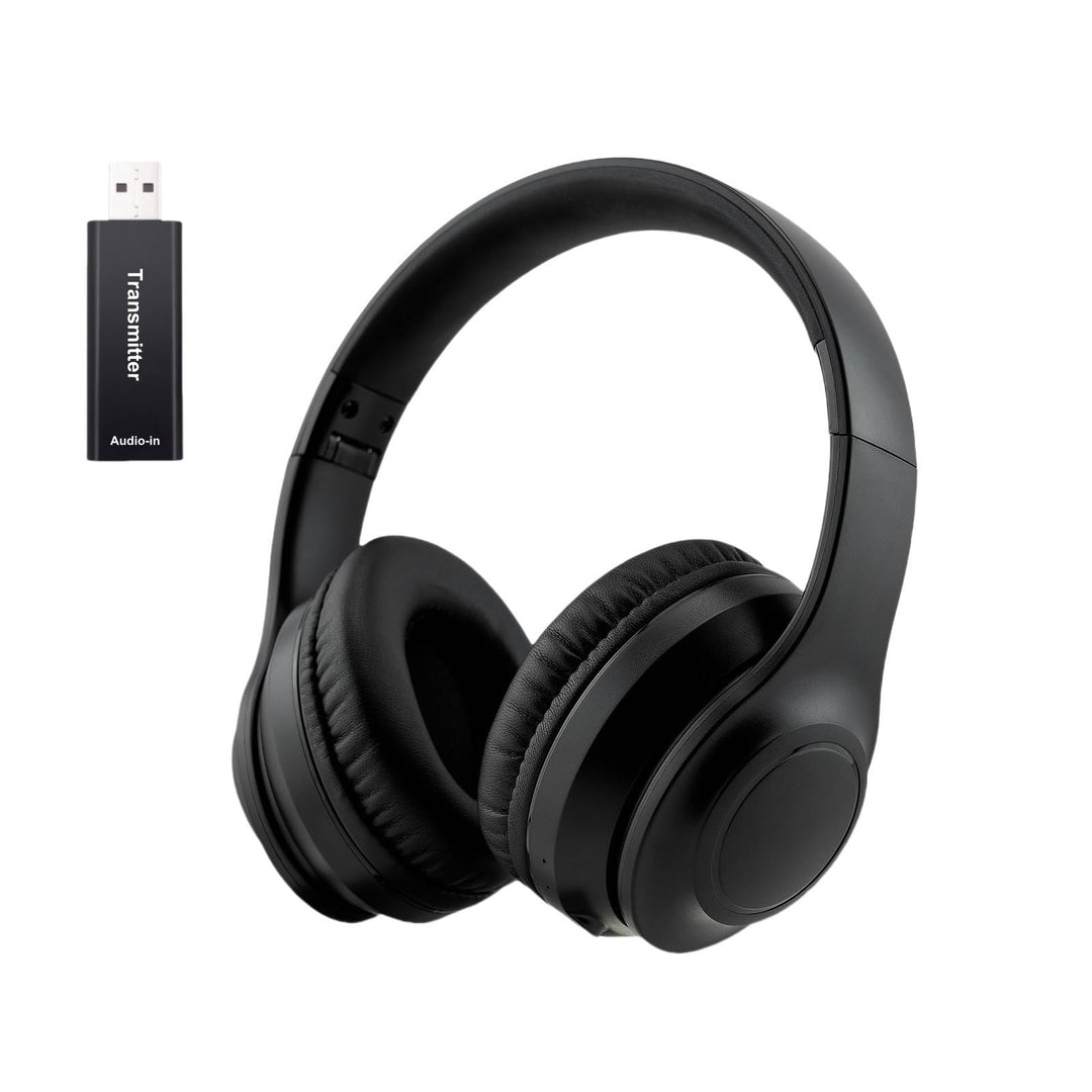 Kabellos TV-Kopfhörer für Senioren mit ANC, Bluetooth 5.3 & 3-in-1-Sender (USB/RCA/AUX) für Nicht-Bl