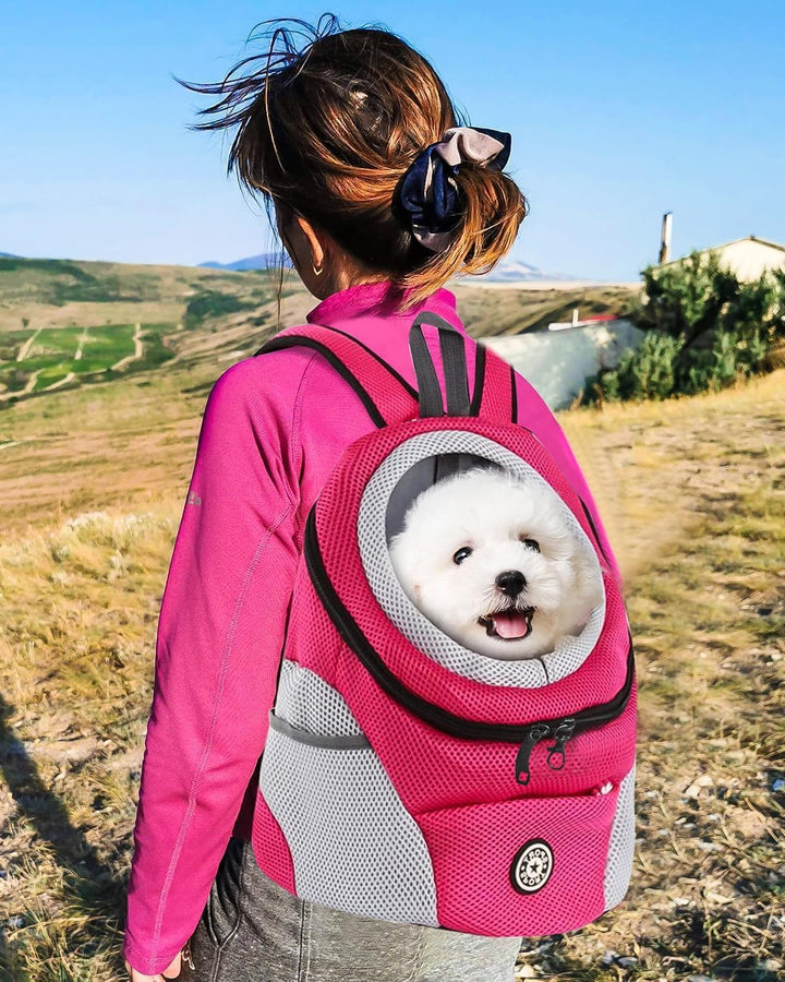 PETCUTE Hundetragerucksack,Verstellbarer Haustier Rucksack für Kleine Hunde und Katzen,Gepolsterter