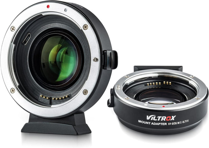 VILTROX EF-EOS M2 Speedbooster 0,71 x Autofokus-Objektiv Halterungsadapter Kompatibel mit Canon EF-O
