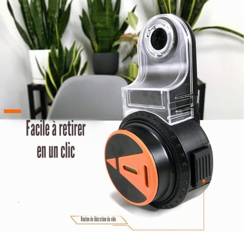 Universal Bohrstaubauffangbehälter mit Lithium-Batterie, Multifunktional, ABS, Schwarz-Orange, 500mA