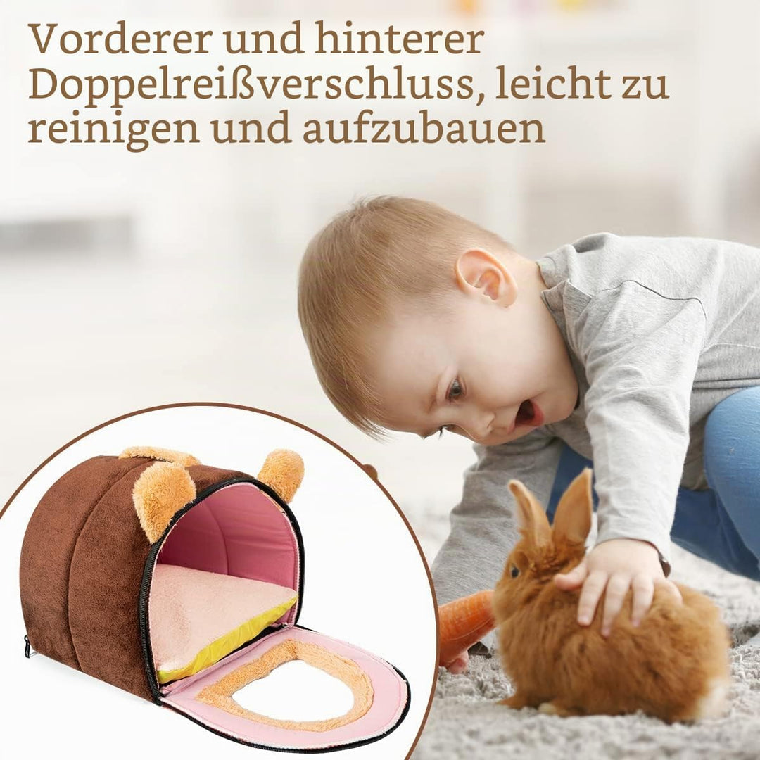Pantula Meerschweinchen Bett Kuschelhöhle - Höhle Gemütliches gross Hamster Kleintier Bett Versteck