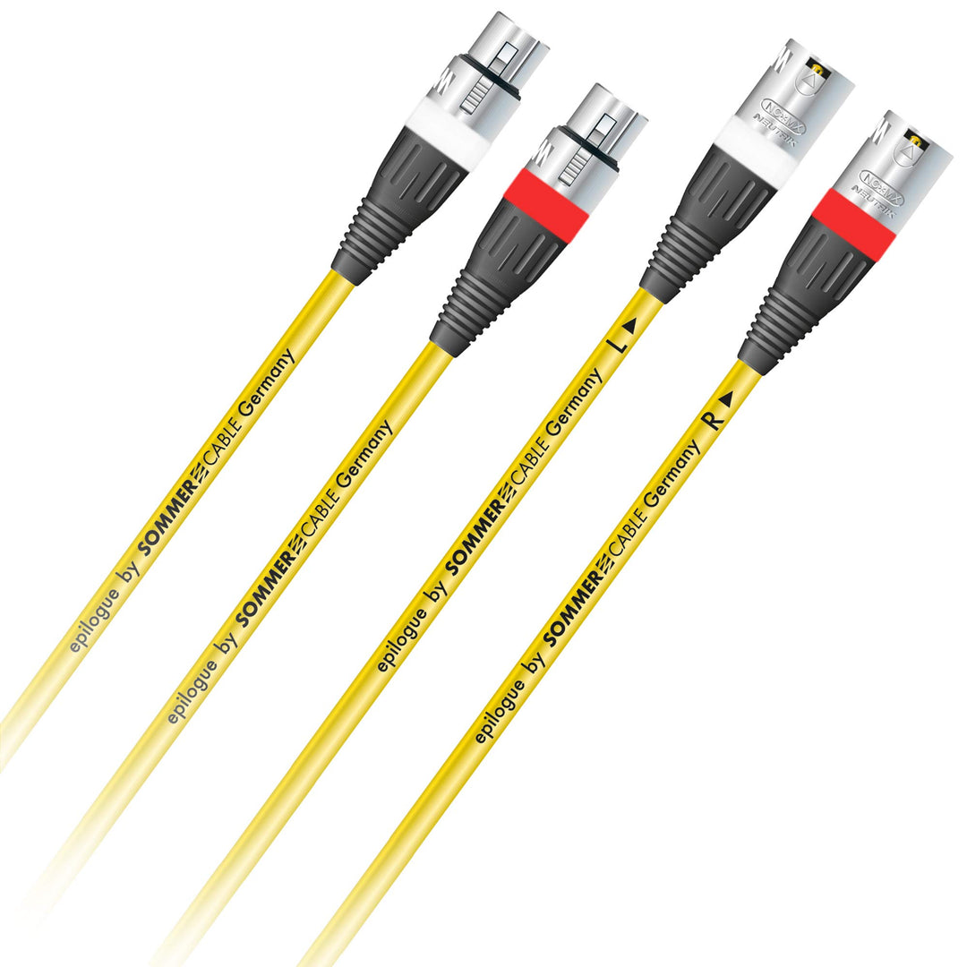 Sommer Cable 1m "EPILOGUE" XLR NF/ Phonokabel Referenzkabel 4 x 0,14 mm² High End | EP1B-0100, 1m