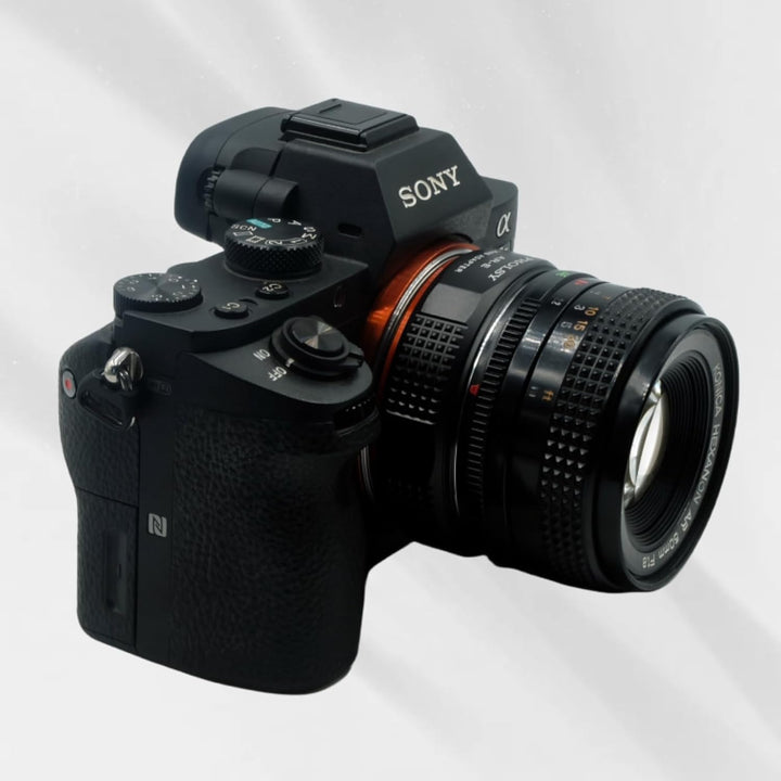 PHOLSY Objektivadapter Kompatibel mit Konica AR Objektiv auf Sony E Kameragehäuse Adapter für Sony A