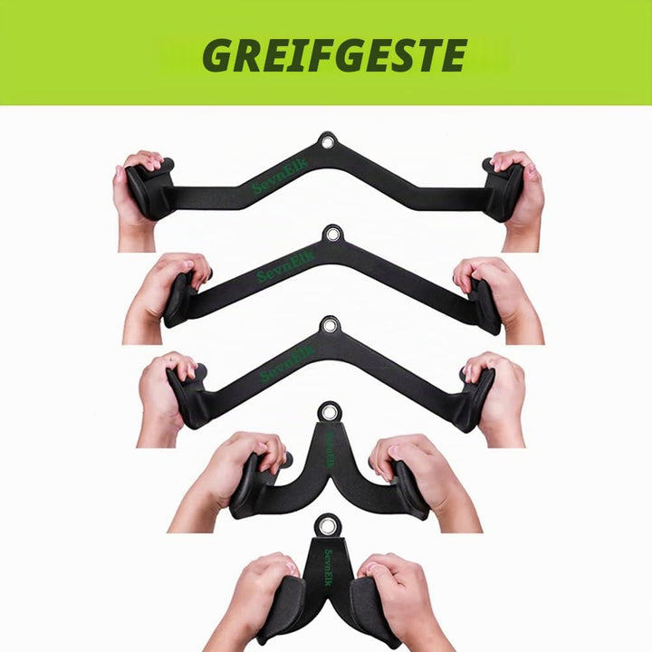 Rudergriff für Kabelmaschinen für zu Hause oder im Fitnessstudio, Kombi-Trizeps-Presskabelaufsätze,