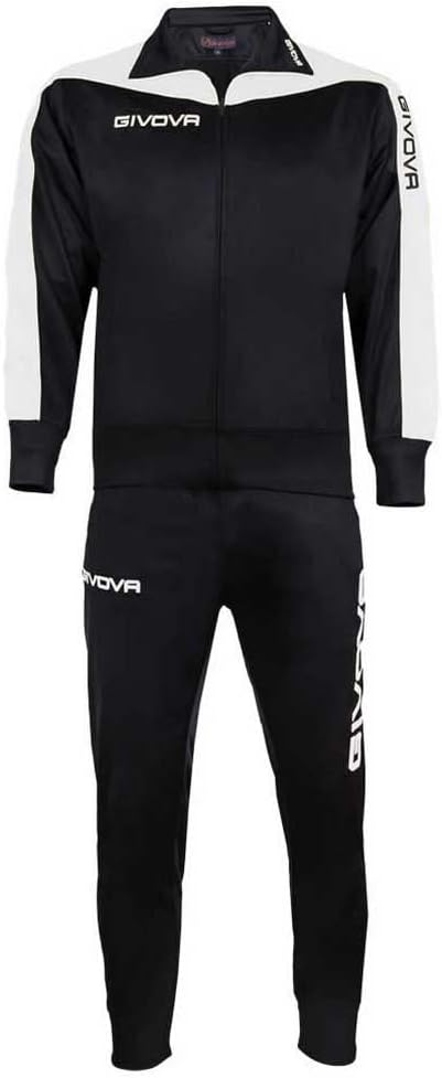 Givova Unisex Rom Roma Triacetat-Overall, Blau/Gelb, 2XS (1er Pack) S schwarz / weiss, S schwarz / w