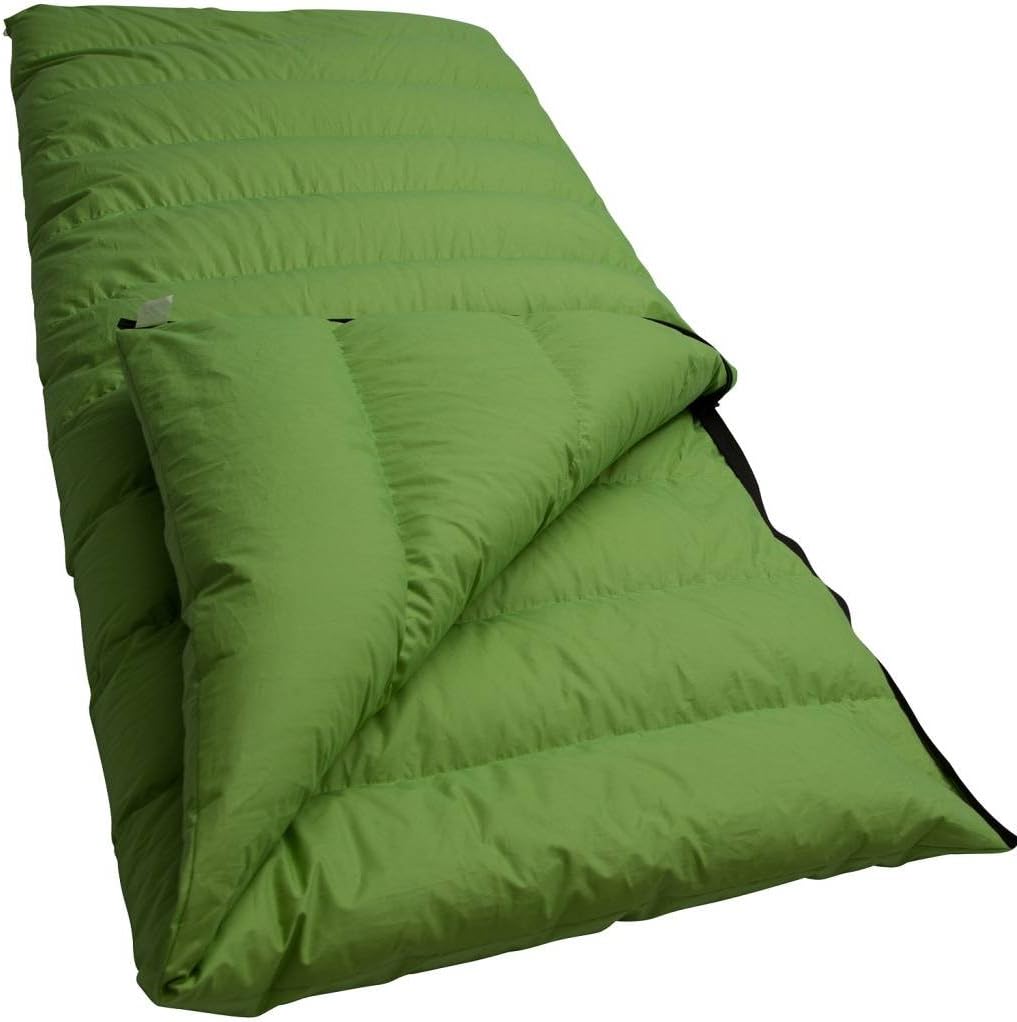 Lowland Outdoor Companion Summer Daunen Deckenschlafsack, Grün, 210x80 cm Bundle mit Deckenschlafsäc