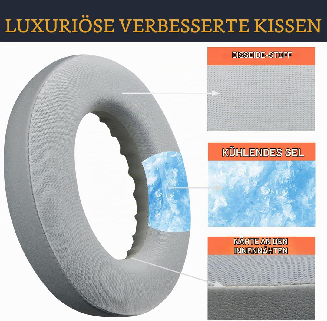 SOULWIT Kühlgel Ersatzpolster Ersatz Ohrpolster für Bose 700 (NC700 NC 700) Noise Cancelling Kopfhör