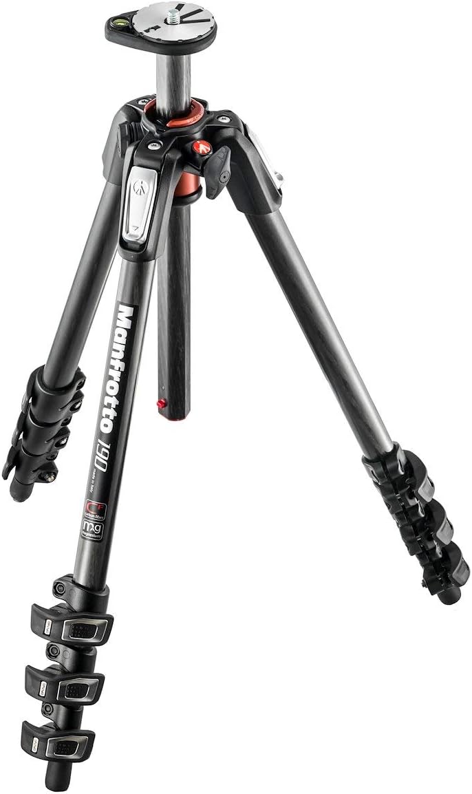 Manfrotto MT190CXPRO4 Carbon Stativ mit 4 Segmenten 4 Segmenten Single, 4 Segmenten Single