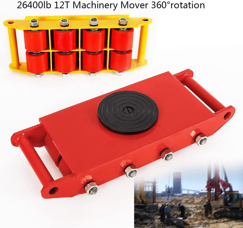 Panzerrollen,Transportfahrwerk,Industrieroller mit 4 PU-Richtungsräder Roller Drehplatte Möbeltransp