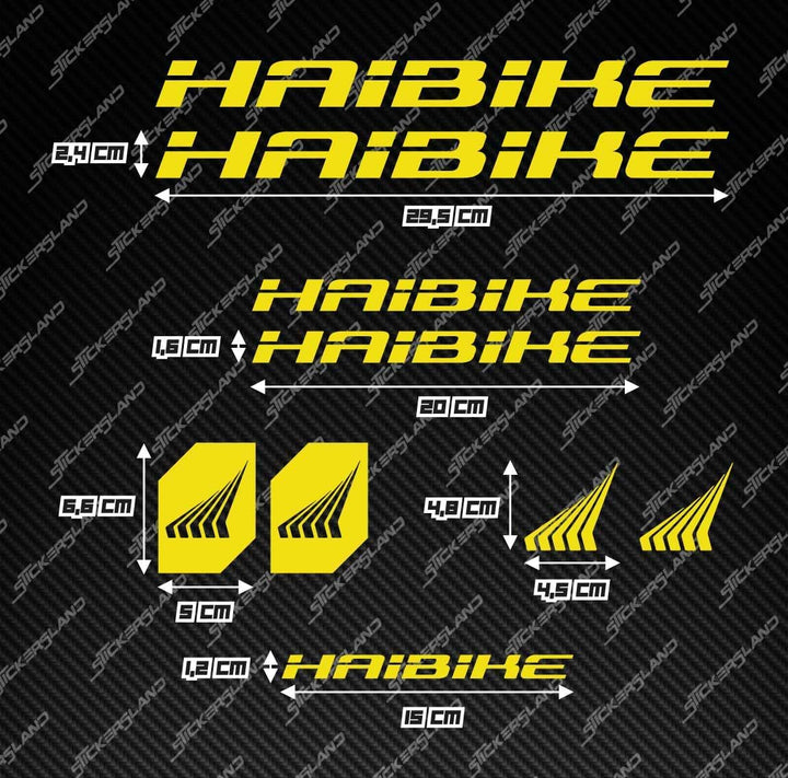 Aufkleber-Set kompatibel mit Rahmen MTB Mountainbike und Helm | Decals Aufkleber für Fahrrad Schrift