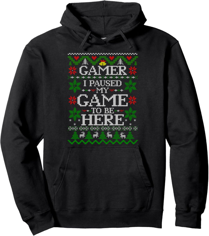 Gaming Weihnachten Geschenk Gamer Video Game Ugly Christmas Pullover Hoodie