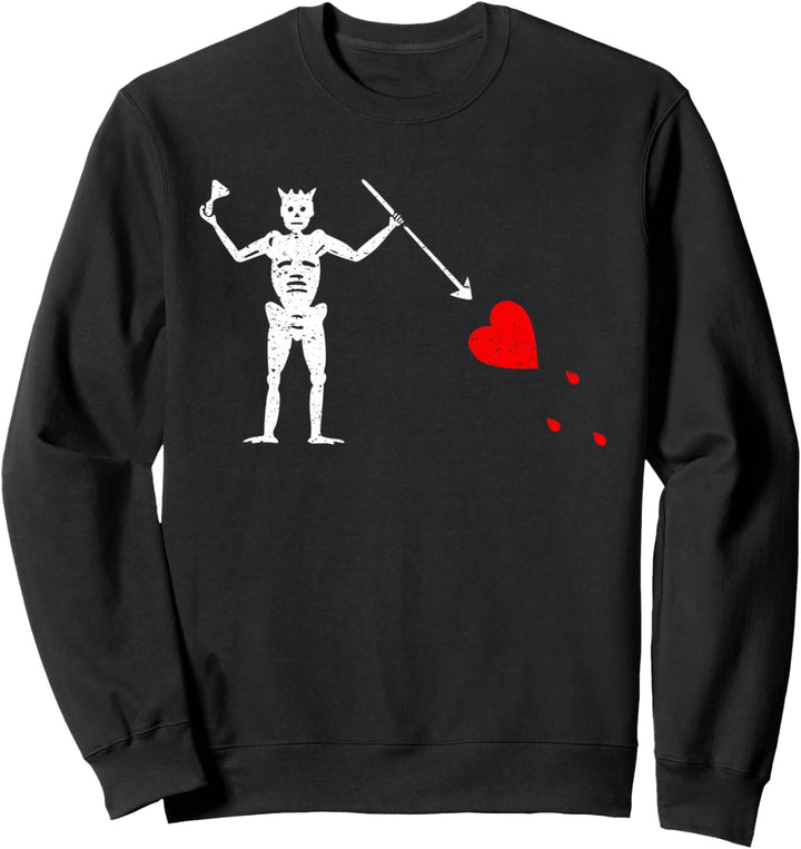 Flagge von Blackbeard Jolly Roger, Piratenflagge Sweatshirt