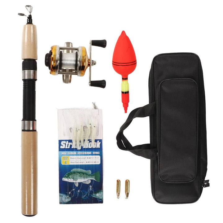 Alomejor Eisangelruten-Set, Winter-Eisangelausrüstung Tackle Tool Set mit Jigs für Eisangeln für Erw