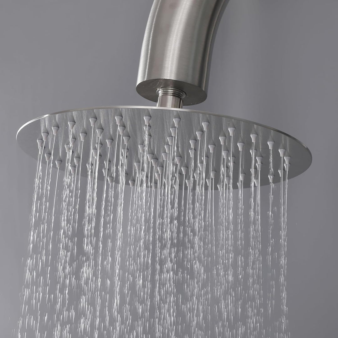 XJTNLB Gartendusche Aussendusche Freistehend Aussendusche Kalt Warm Outdoordusche Gebürsteter Edelst