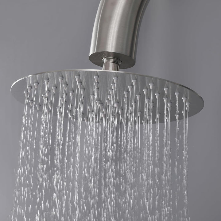 XJTNLB Gartendusche Aussendusche Freistehend Aussendusche Kalt Warm Outdoordusche Gebürsteter Edelst