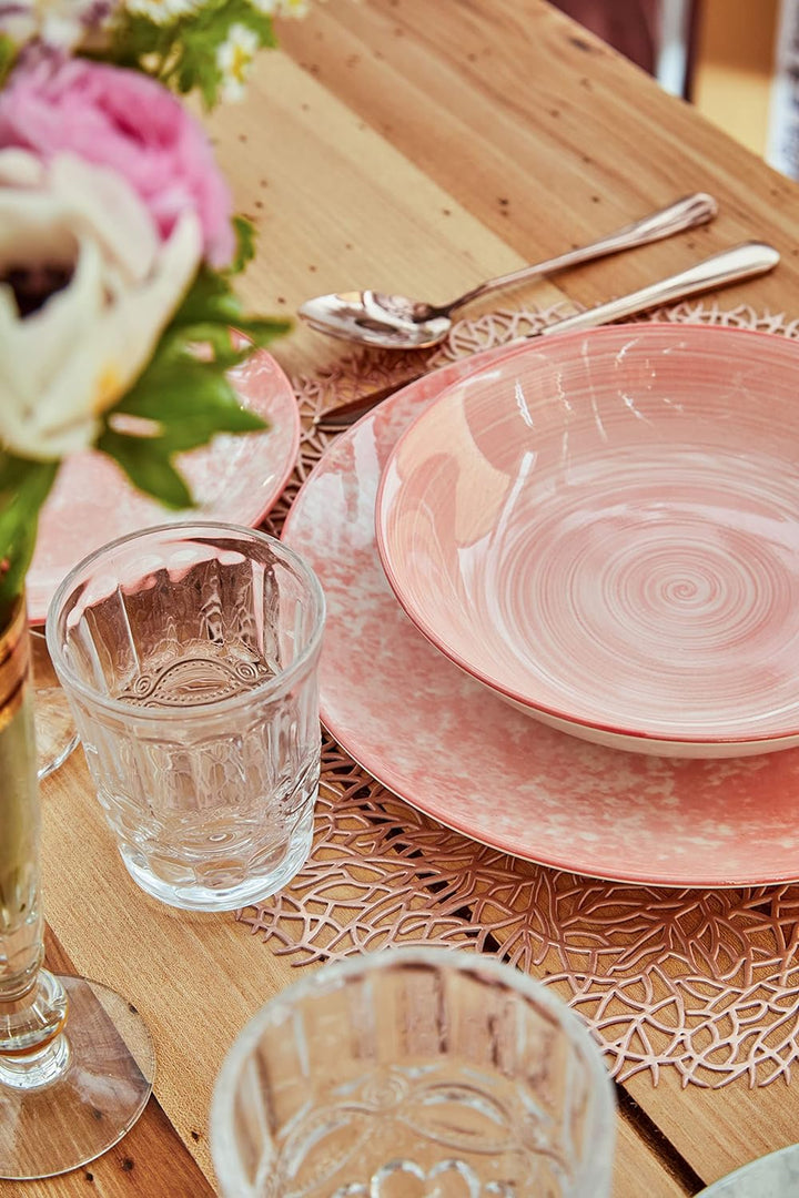 Tognana Petra Tellerservice für 6 Personen, 18 Stück, Porzellan, mehrfarbig