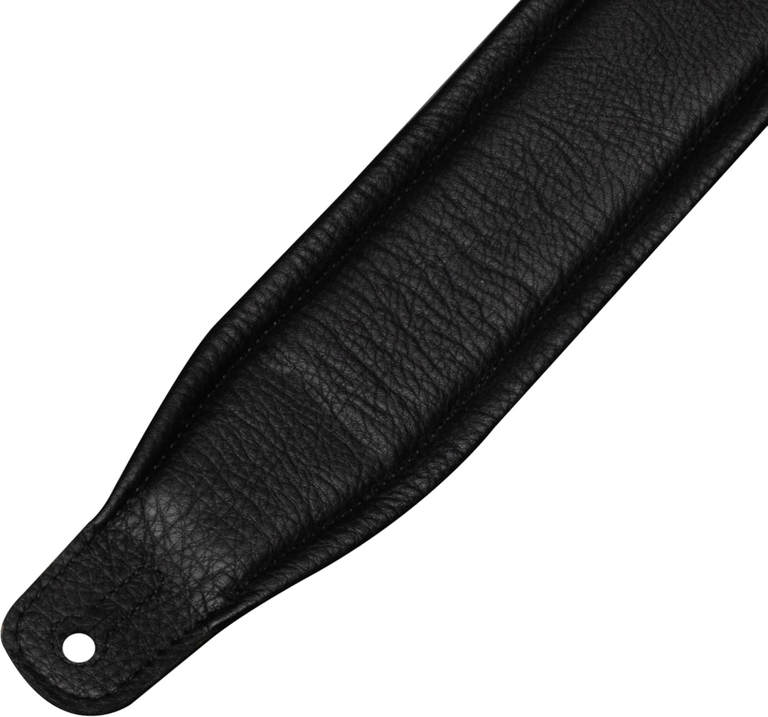 Levy's M26PD-BLK Gitarrengurt Top Grain Leather 3" - Black Schwarz, Schwarz