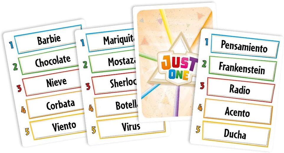 Asmodee Just one – spanisch, Farbe (RPJU0001) - Spanische Sprache