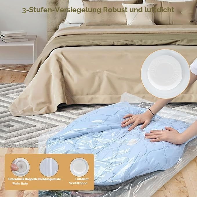 Vakuumbeutel zum Aufhängen, platzsparende Vakuumbeutel für Kleidung, Anzüge, Kleider, Mäntel oder Ja