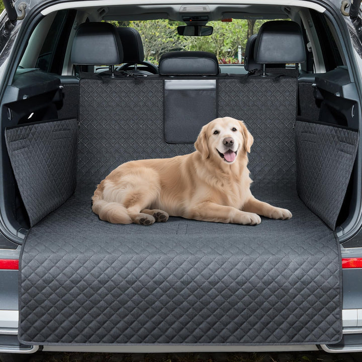 Kofferraumschutz für Hunde, Wasserfeste und Kratzfeste Schutzmatte mit Seiten- und Ladekantenschutz,