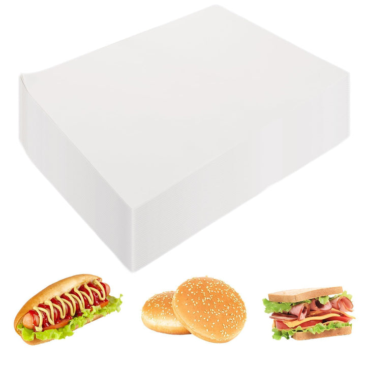 500 Blatt Butterbrotpapier, 28x38CM Butterpapier Zuschnitte, Käsepapier, Brotpapier Weiss, Wachspapi
