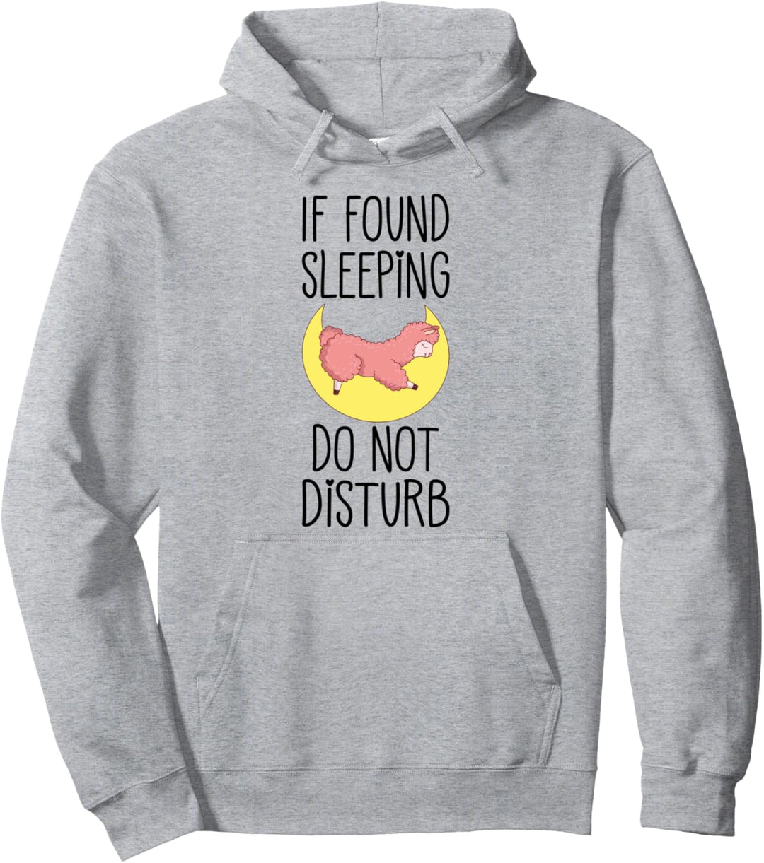 Kids Pajamas for Girls Top Pajama Gift Moon Sleeping Llama Pullover Hoodie