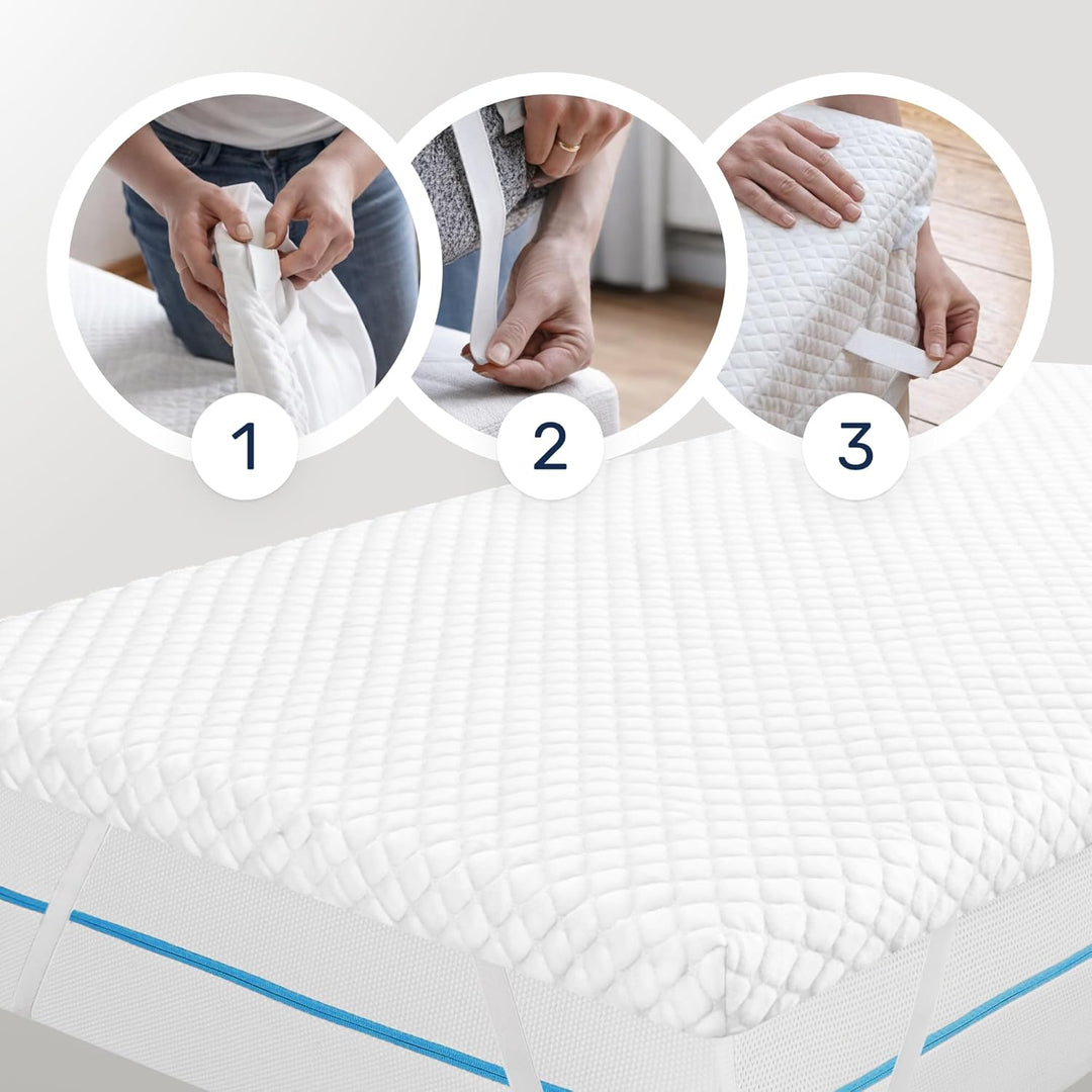 Dailydream Matratzen Topper 90x190cm | Memory Foam | 7cm hoch | Edition Pure, Model L | Zertifiziert