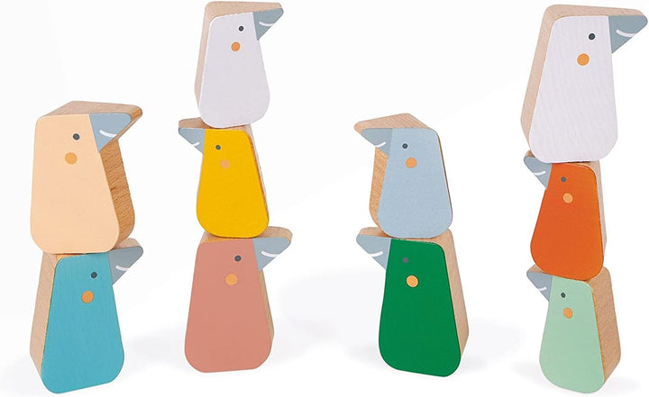 Janod - Balance-Spiel aus Holz „Büffel“ - Geschicklichkeitsspiel Entwicklung von Feinmotorik und Kon
