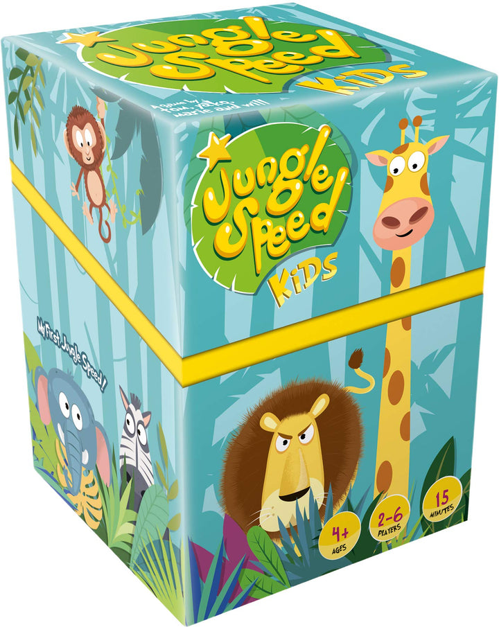 Asmodee Zygomatic, Jungle Speed Kids, Card Game, Ages 4+, 2-6 Players, 15 Minutes Playing Time, Jung