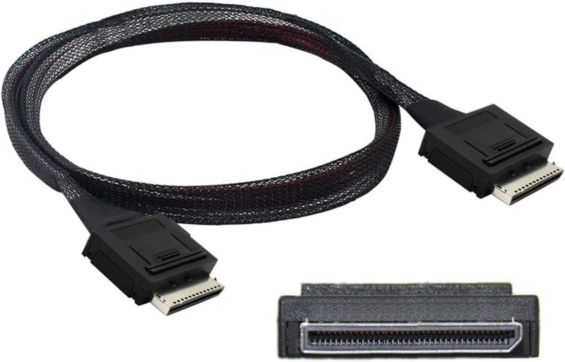 chenyang CY SFF-8611 auf SFF-8611 Kabel,OCuLink PCIe PCI-Express SFF-8611 8x 8-Lane Stecker auf Stec