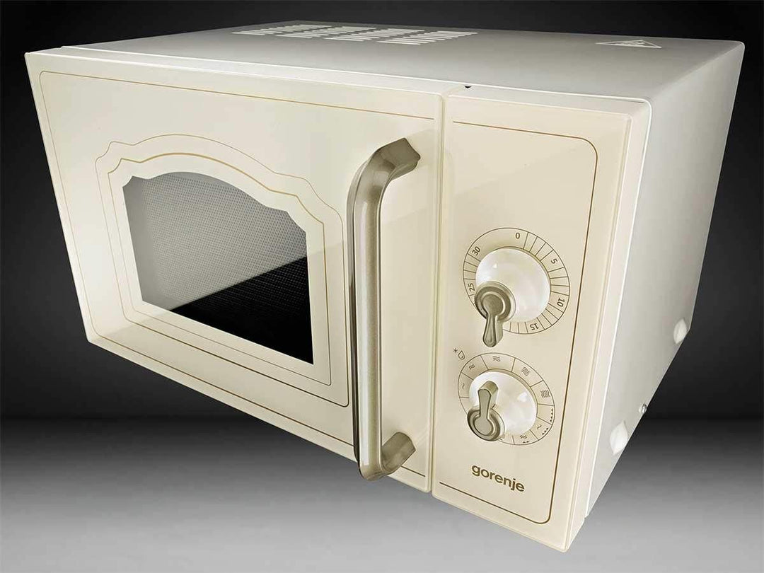 Gorenje MO 4250 CLI Stand-Mikrowelle mit Grillfunktion / 700 W / Garraum 20 L / elfenbein / Classico