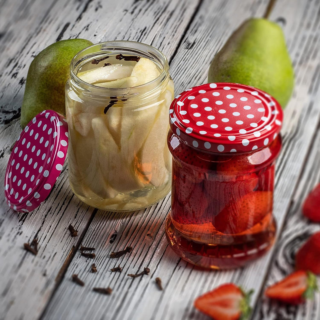 KADAX 24er Set Einmachgläser 540ml TO82, Sturzgläser Mason Jar mit Schraubdeckel, Luftdichte Twist-o