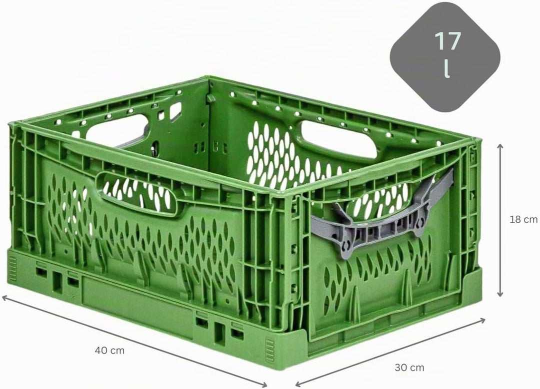PROREGAL SuperSparSet 5x Stabile Profi-Klappbox Chameleon in Industriequalität | HxBxT 18x30x40cm |