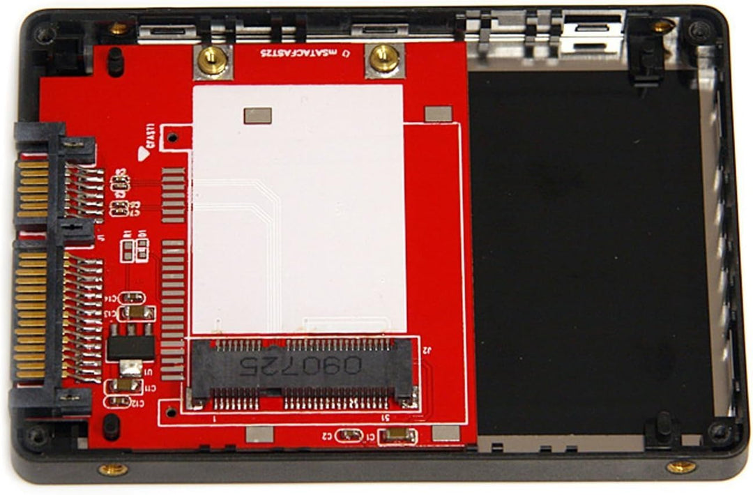 StarTech.com 2,5" SATA auf Mini SATA Adapter - externes mSATA SSD Festplattengehäuse | Volle Länge,