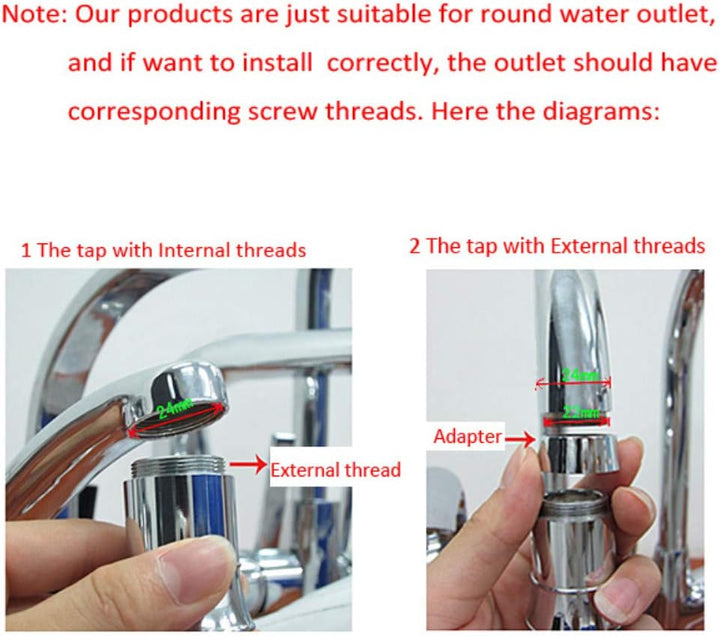 3-Farben temperaturempfindliche Farbverlauf LED-Licht Küche Bad Wasserhahn Wasser Duschkopf Kinder H