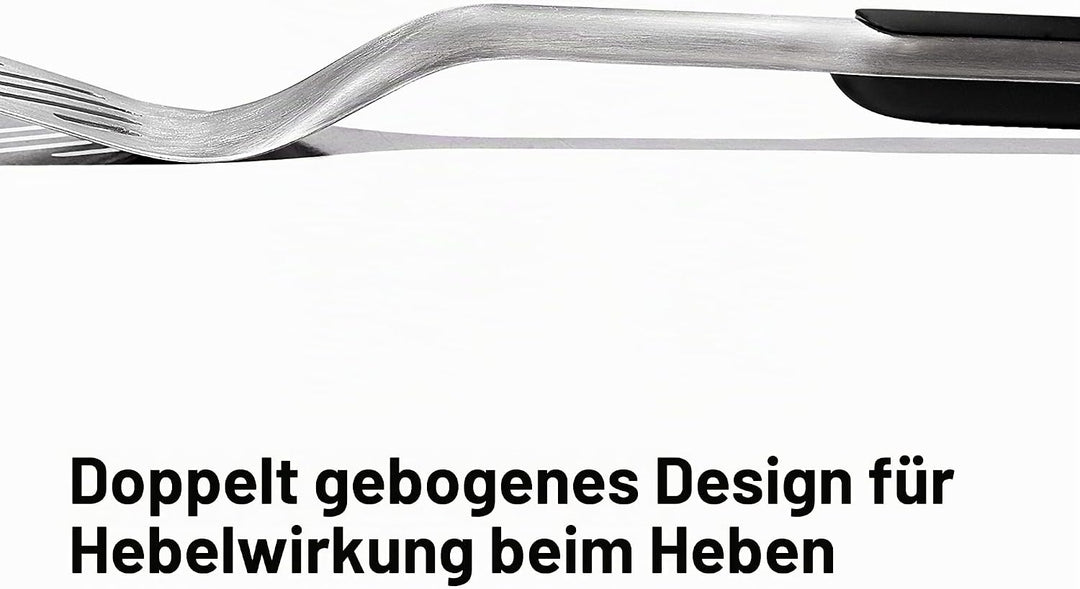 OXO Good Grips Set aus Wender und Zange zum Grillen – spülmaschinenfestes Grillzangen-Set mit Fleisc