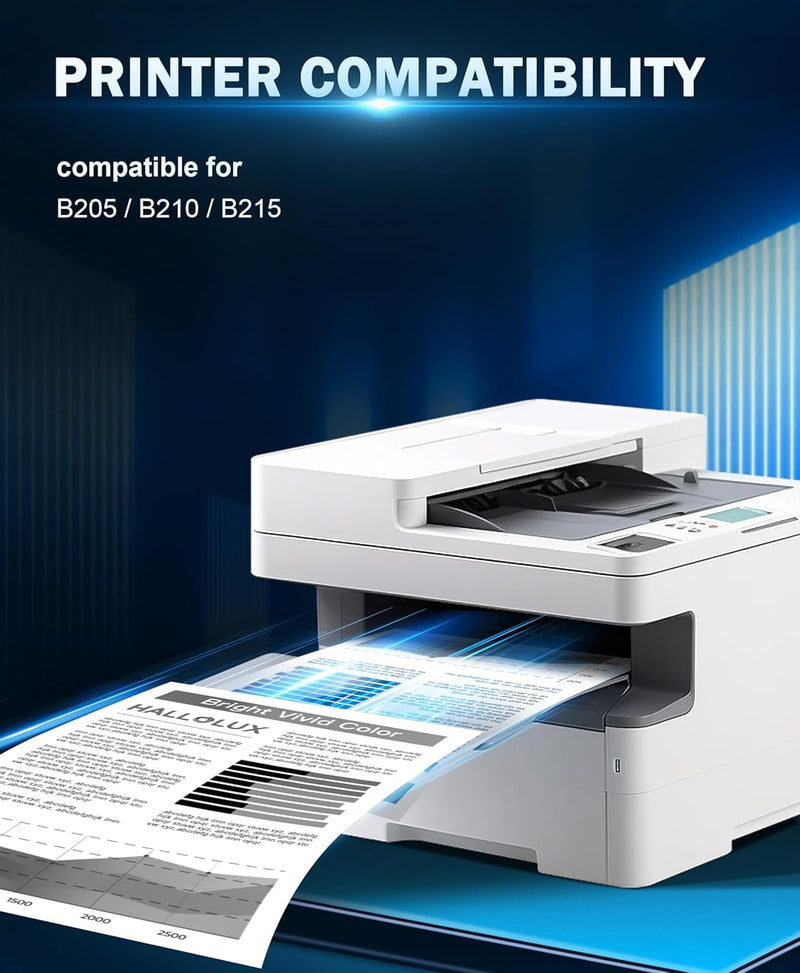 HALLOLUX Kompatibel Toner für Xerox B205 B210 B215 für Xerox B215DNI B205NI B210DNI B205MFP B215MFP