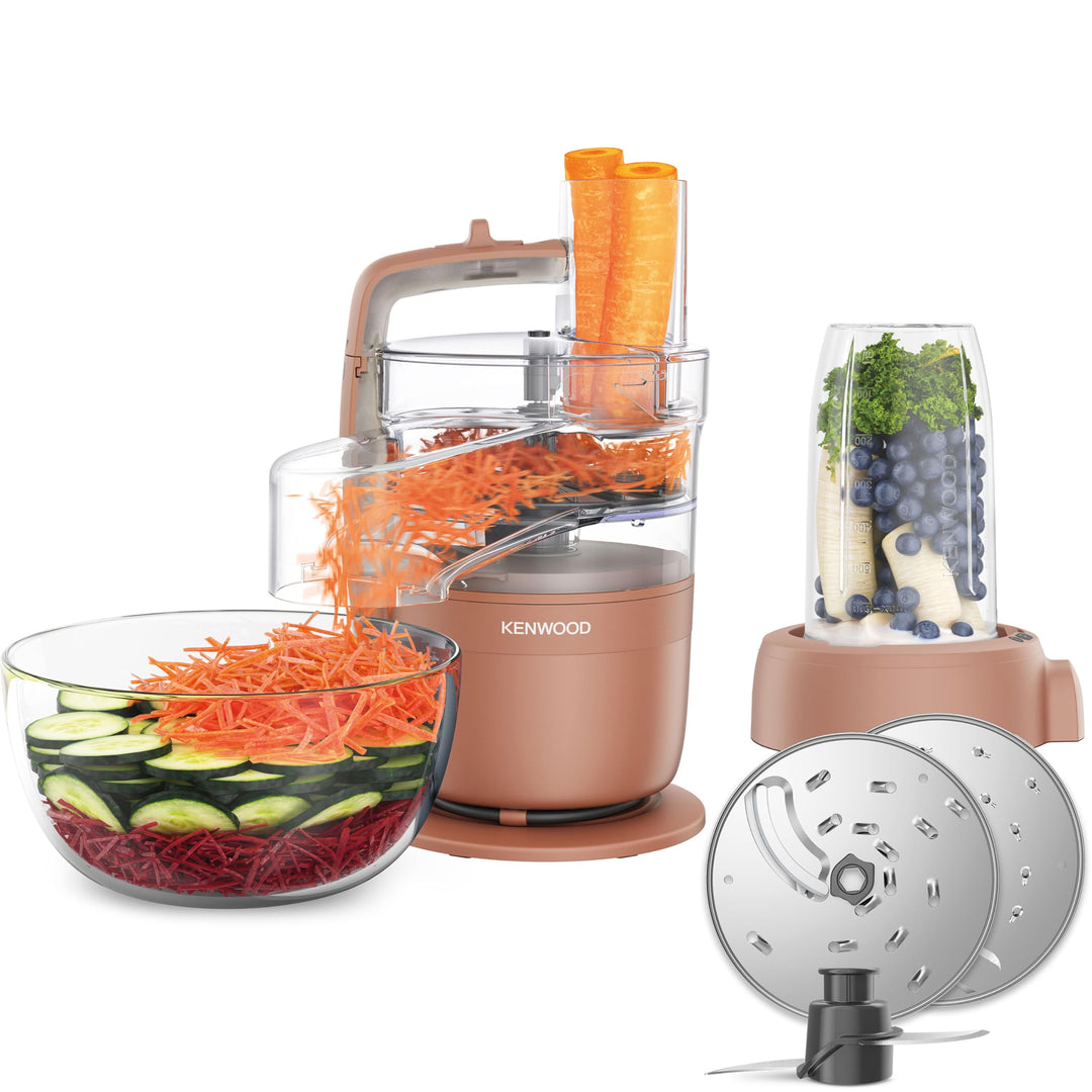 Kenwood MultiPro Compact – Kompakte Küchenmaschine mit Express Serve, Edelstahlmesser, Schneid- und